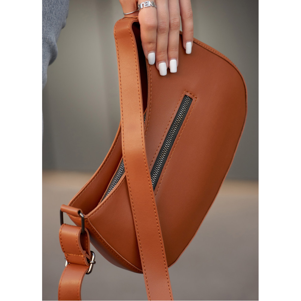 Сумка жіноча Sambag Leoma KOR Коричнева 29 х 7 х 16 см (53090027)