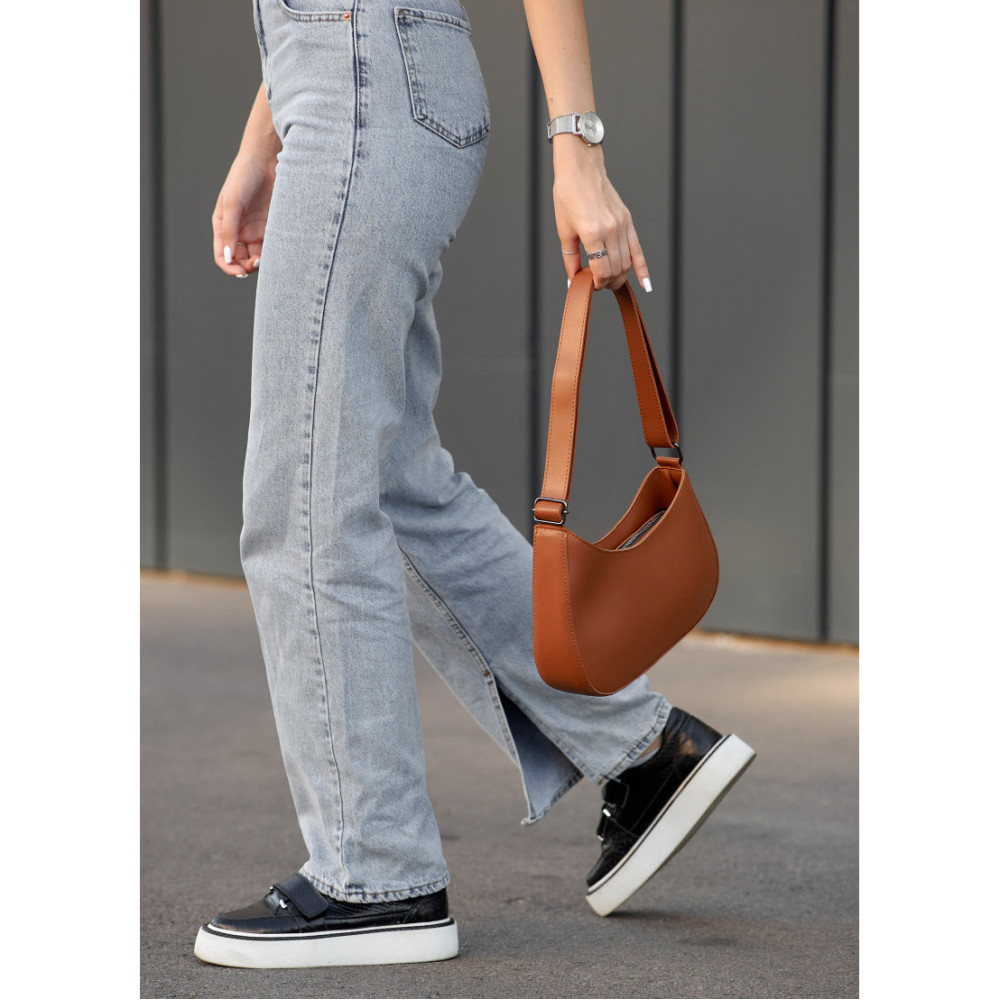 Сумка жіноча Sambag Leoma KOR Коричнева 29 х 7 х 16 см (53090027)