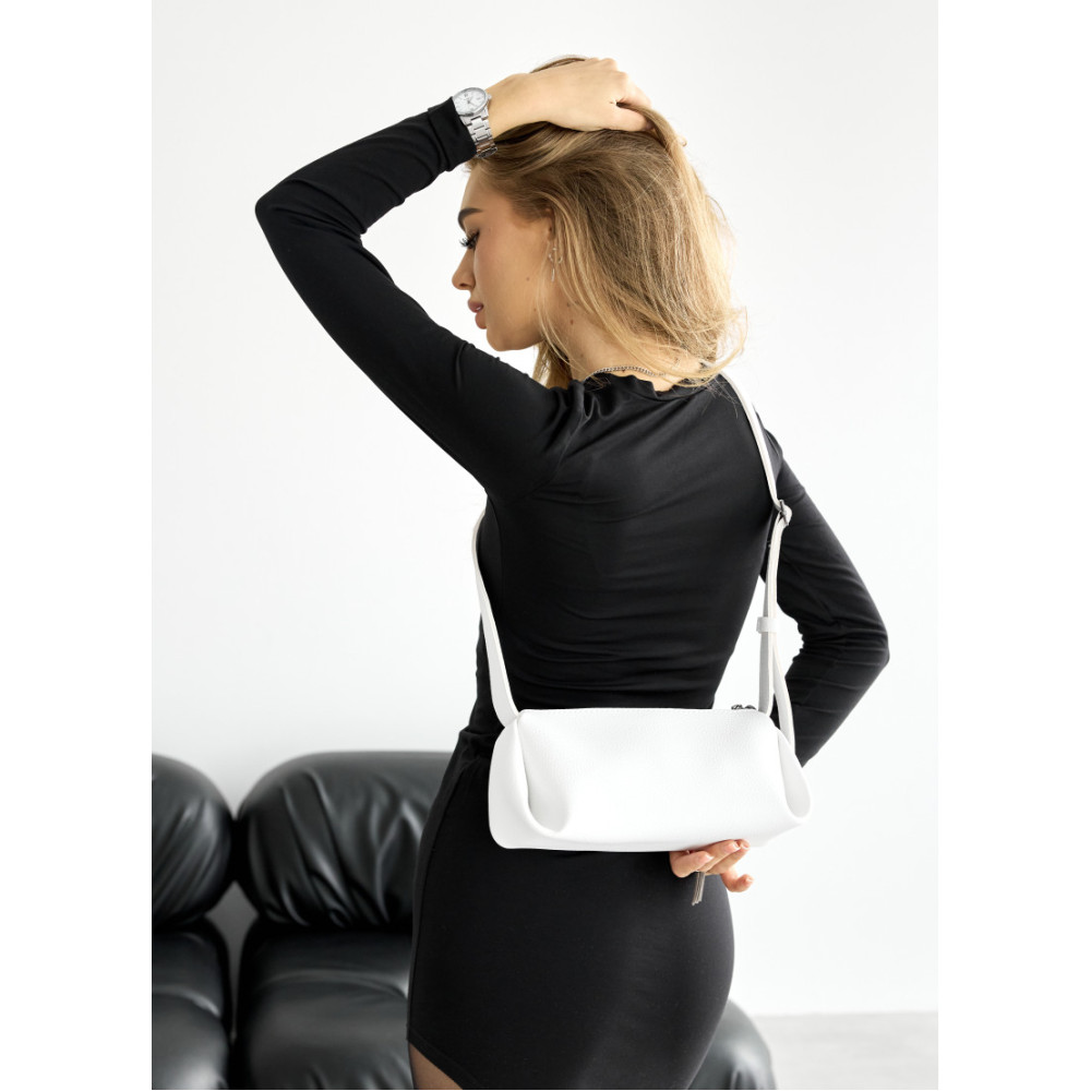 Женская сумка Sambag Leoma Strip белая 27 х 12 х 13 см (54000008)