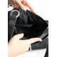 Женская сумка Sambag Leoma Baguette черная 25x9x16 см (54100001)