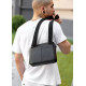 Чоловіча сумка месенджер Sambag Makros чорна 25 × 19 × 6 см (70103101)