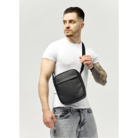 Сумка жіноча Sambag Makros чорна 23 х 19 х 7 см (70230001m)