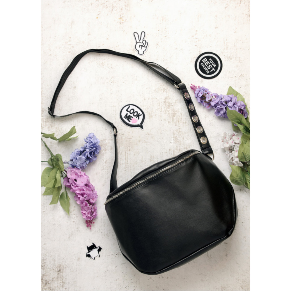 Жіноча сумка Sambag Milano QZS чорний 25 х 20 х 10 см (95103002)