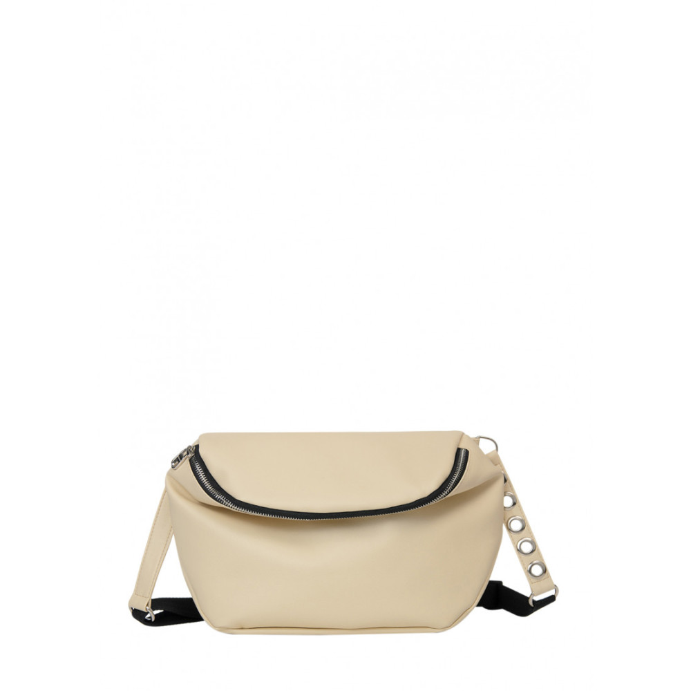 Жіноча сумка Sambag Milano QZS молочний матовий 25 х 20 х 10 см (95103011)