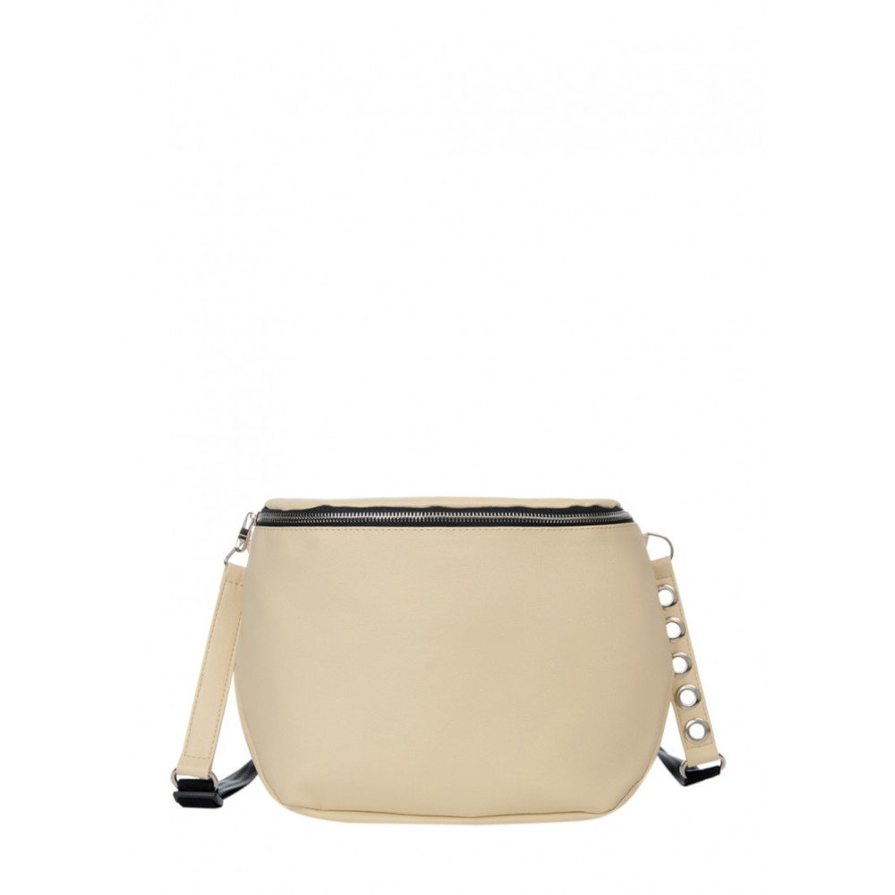 Жіноча сумка Sambag Milano QZS молочний матовий 25 х 20 х 10 см (95103011)