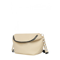 Жіноча сумка Sambag Milano QZS молочний матовий 25 х 20 х 10 см (95103011)