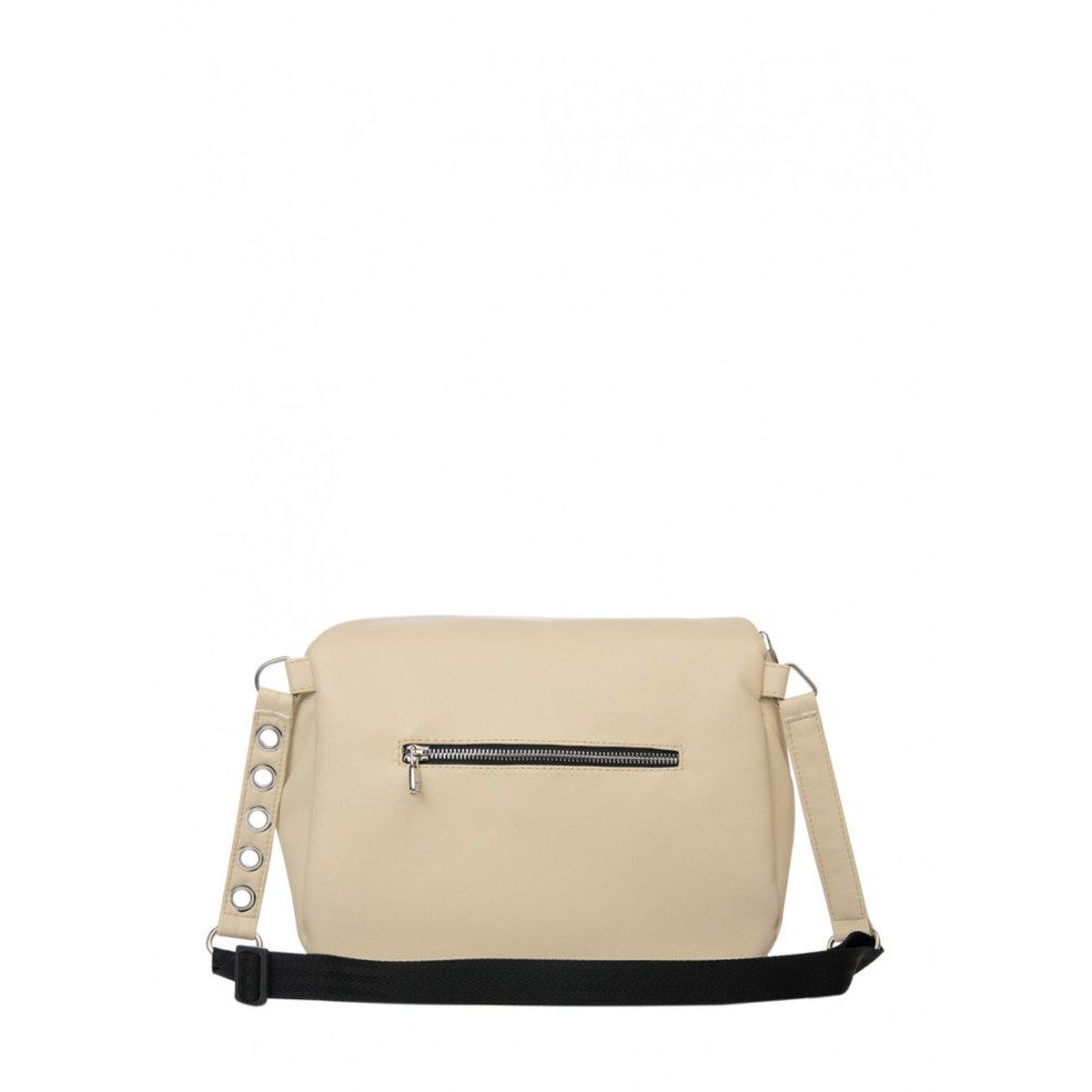 Жіноча сумка Sambag Milano QZS молочний матовий 25 х 20 х 10 см (95103011)