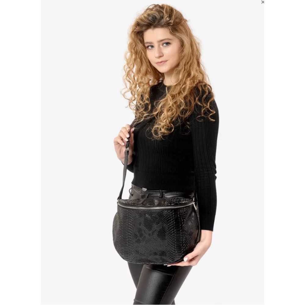 Жіноча сумка Sambag Milano чорна 25 х 20 х 10 см (95103070)