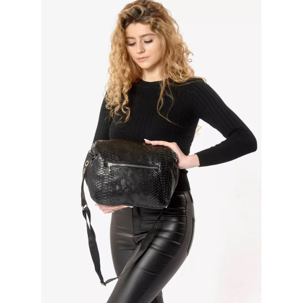 Жіноча сумка Sambag Milano чорна 25 х 20 х 10 см (95103070)