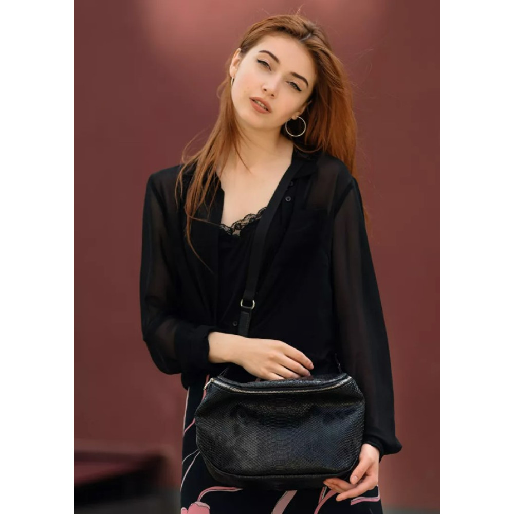 Жіноча сумка Sambag Milano чорна 25 х 20 х 10 см (95103070)