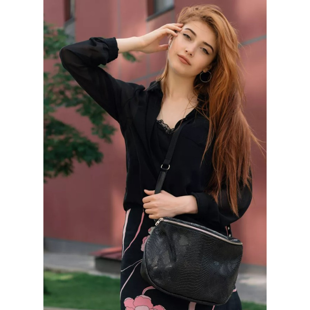 Жіноча сумка Sambag Milano чорна 25 х 20 х 10 см (95103070)