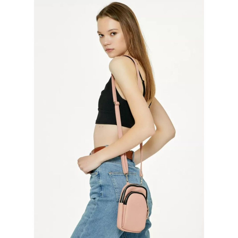 Сумка жіноча Sambag Modena пудра 19 х 11 х 3 см (96093006)