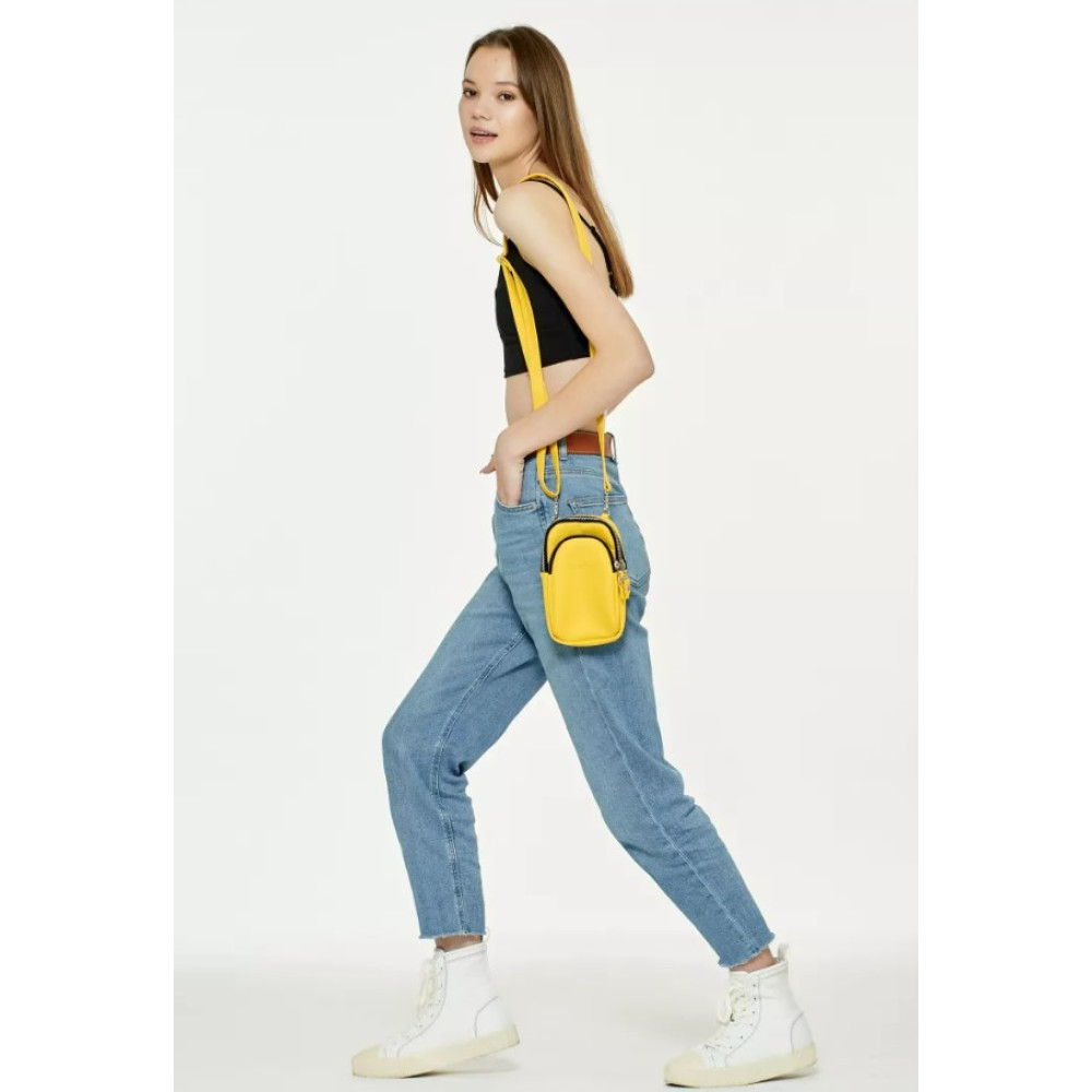 Сумка жіноча Sambag Modena жовта 19 х 11 х 3 см (96093028)