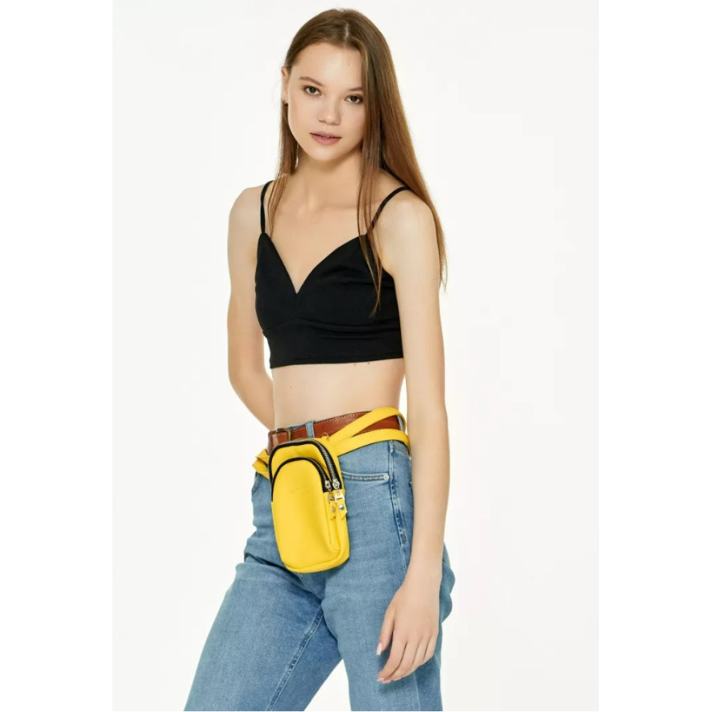 Сумка жіноча Sambag Modena жовта 19 х 11 х 3 см (96093028)