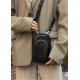 Женская кожаная сумка Sambag Modena для телефона черная 19 х 11 х 3 см (96093101)