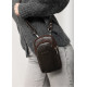 Жіноча шкіряна сумка Sambag Modena для телефону коричнева 19 х 11 х 3 см (96199170)