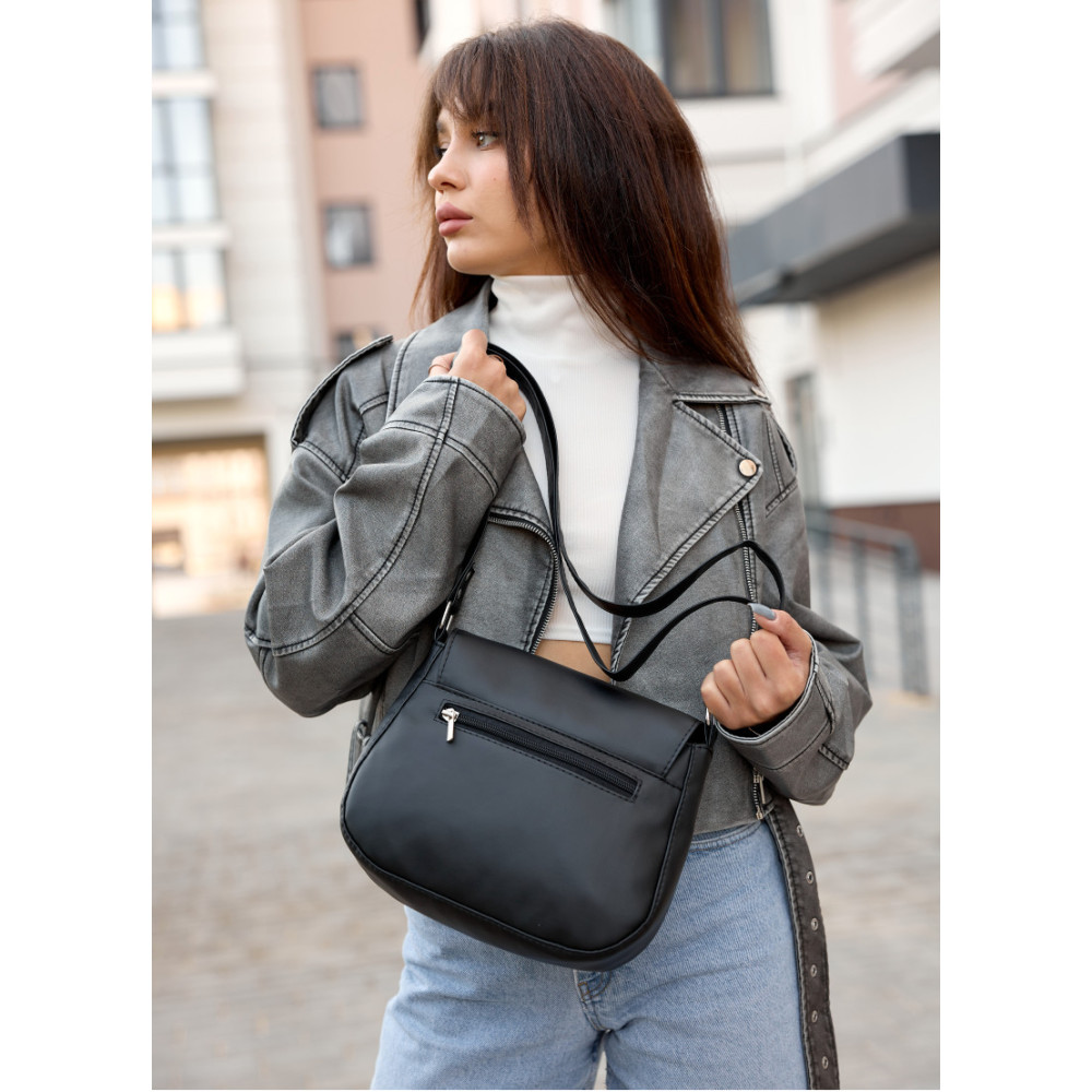 Сумка кросбоді Sambag Rose BZN чорний 20 х 24 х 7 см (94000001)