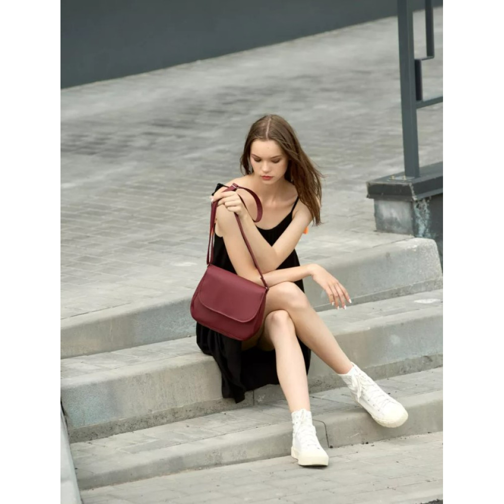 Сумка жіноча Sambag Rose бордовый 20 х 24 х 7 см (94000005)