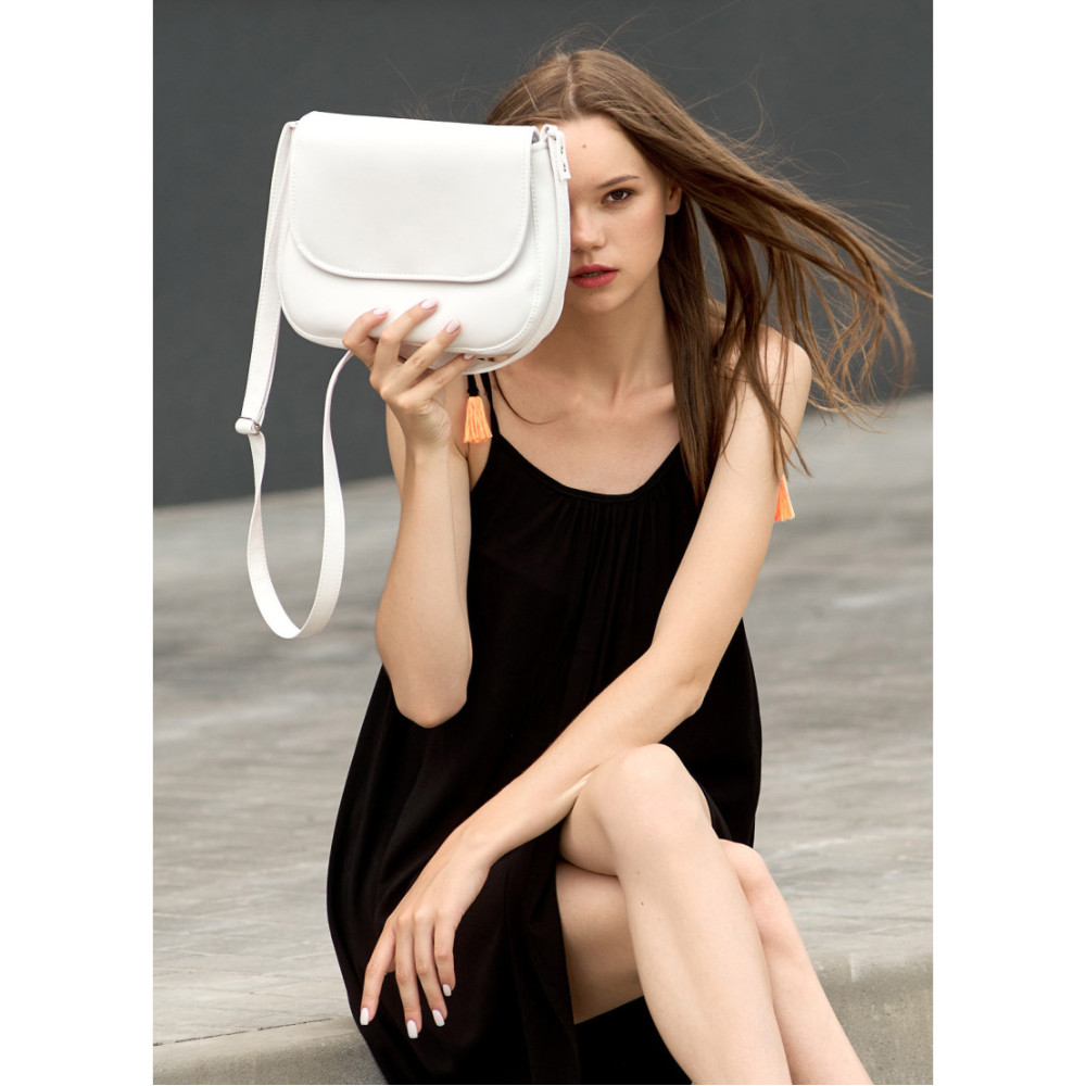 Сумка кросбоді Sambag Rose BZN білий 20 х 24 х 7 см (94000008)