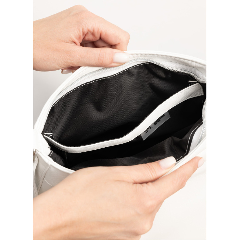Сумка кросбоді Sambag Rose BZN білий 20 х 24 х 7 см (94000008)