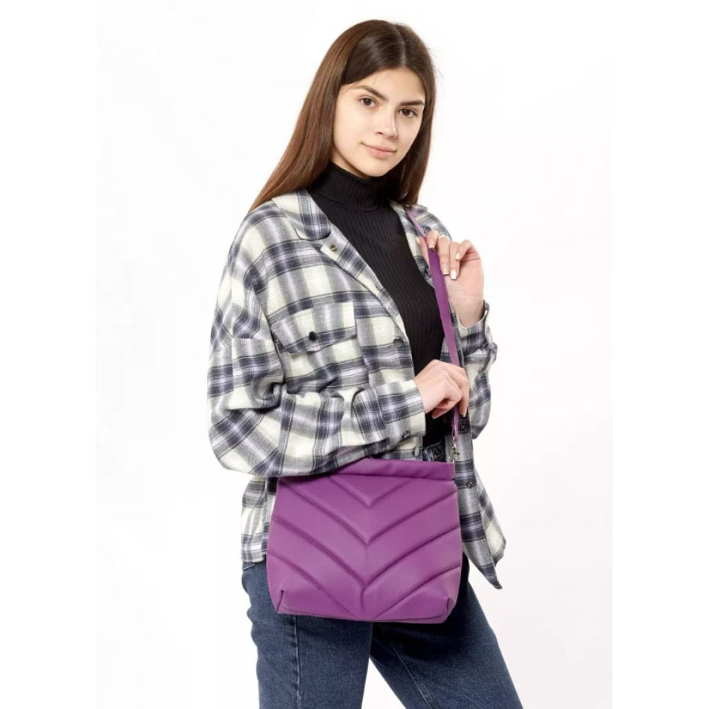 Сумка жіноча Sambag Rose фіолетова 27 х 25 х 5 см (94380018)