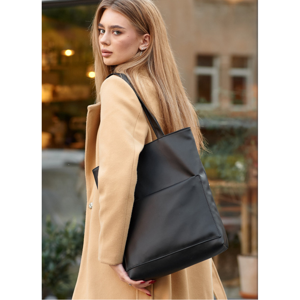 Сумка Sambag Shopper Tote SQN черный 41 х 30 х 10 см (93220001)