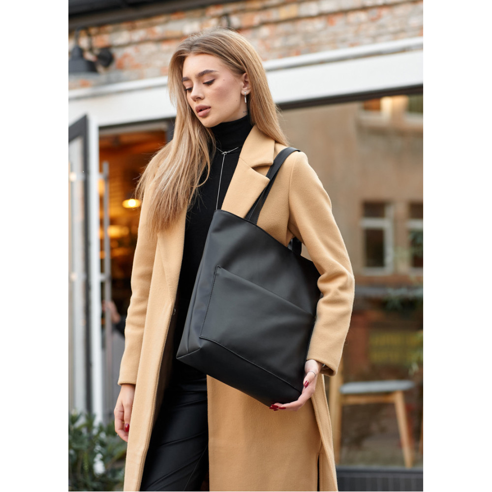 Сумка Sambag Shopper Tote SQN черный 41 х 30 х 10 см (93220001)