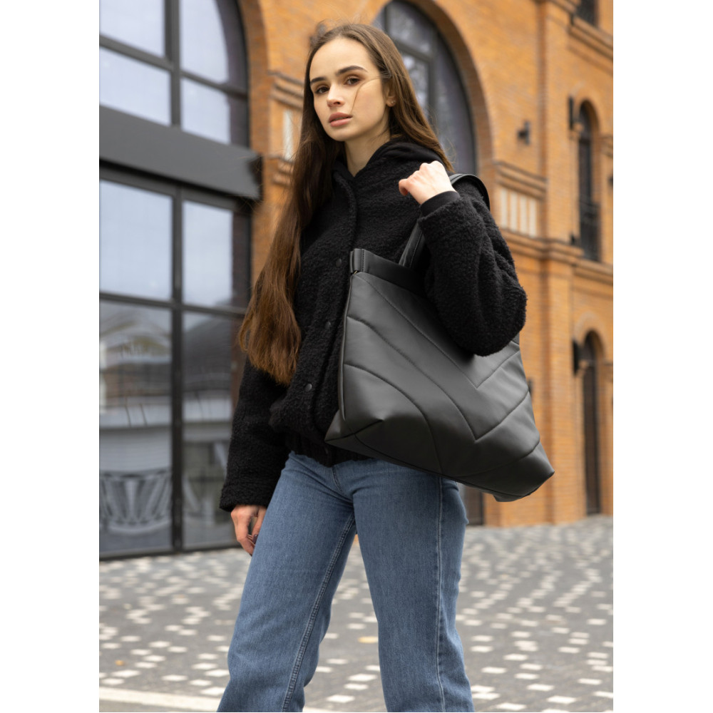 Сумка Sambag Shopper Tote QRS черный 42 х 34 х 14 см (93383001)