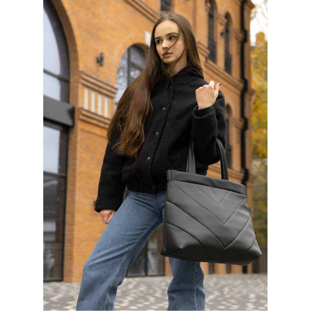 Сумка Sambag Shopper Tote QRS черный 42 х 34 х 14 см (93383001)