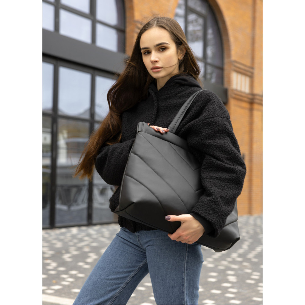 Сумка Sambag Shopper Tote QRS черный 42 х 34 х 14 см (93383001)