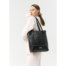 Женская сумка Sambag Shoper NOVA черная 34 х 30 х 7 см (93140101)