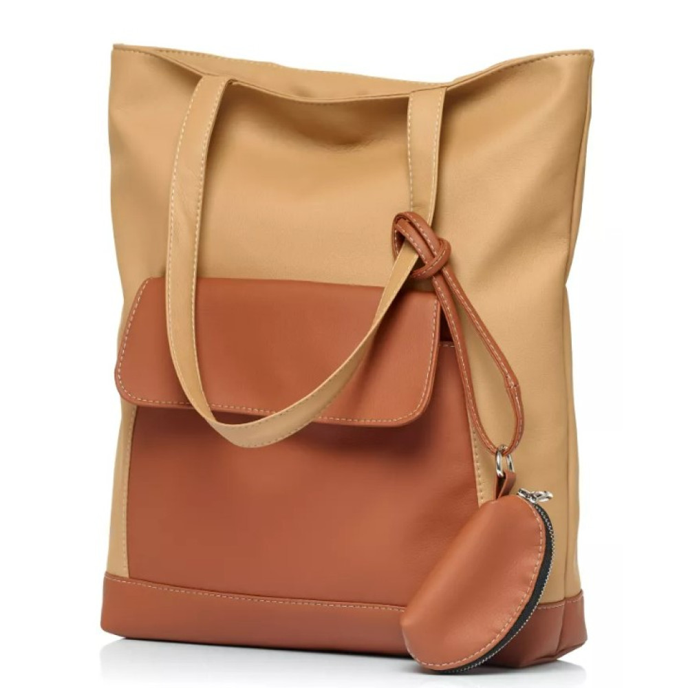 Шопер жіночий Sambag Shopper бежевий 41 х 30 х 10 см (93251026)