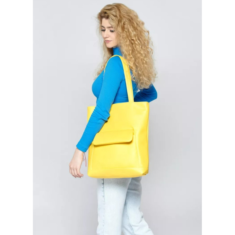 Шопер жіночий Sambag Shopper жовтий 41 х 30 х 10 см (93251028)