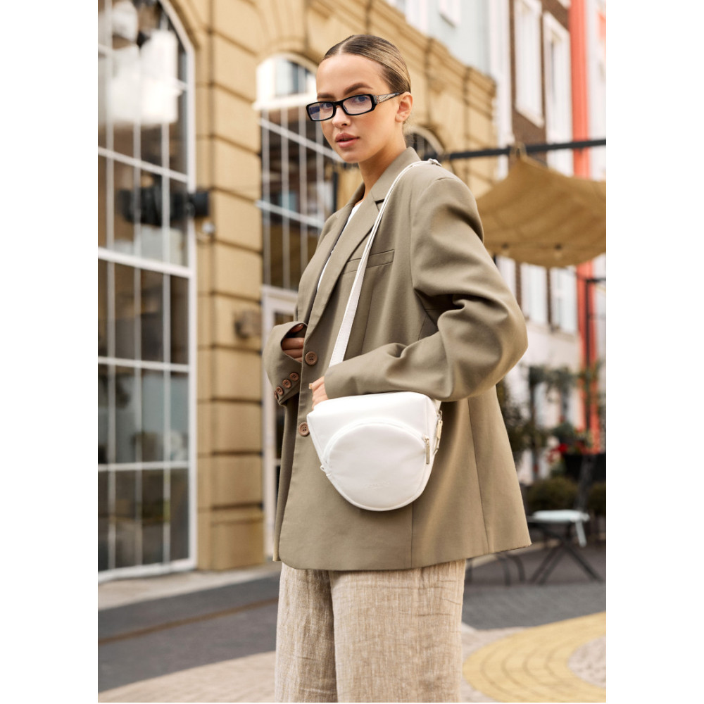 Сумка жіноча Sambag Sofi біла 20 х 18 х 5 см (88193008)