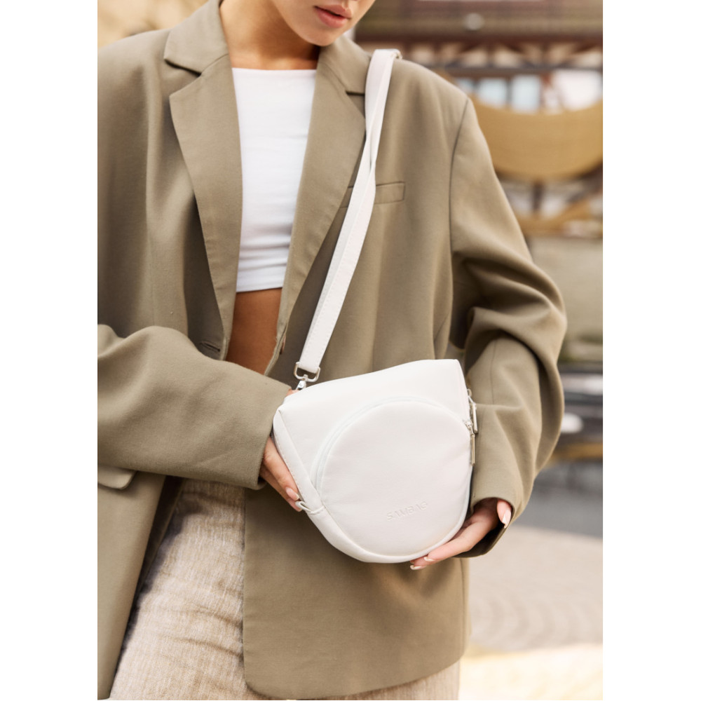 Сумка жіноча Sambag Sofi біла 20 х 18 х 5 см (88193008)