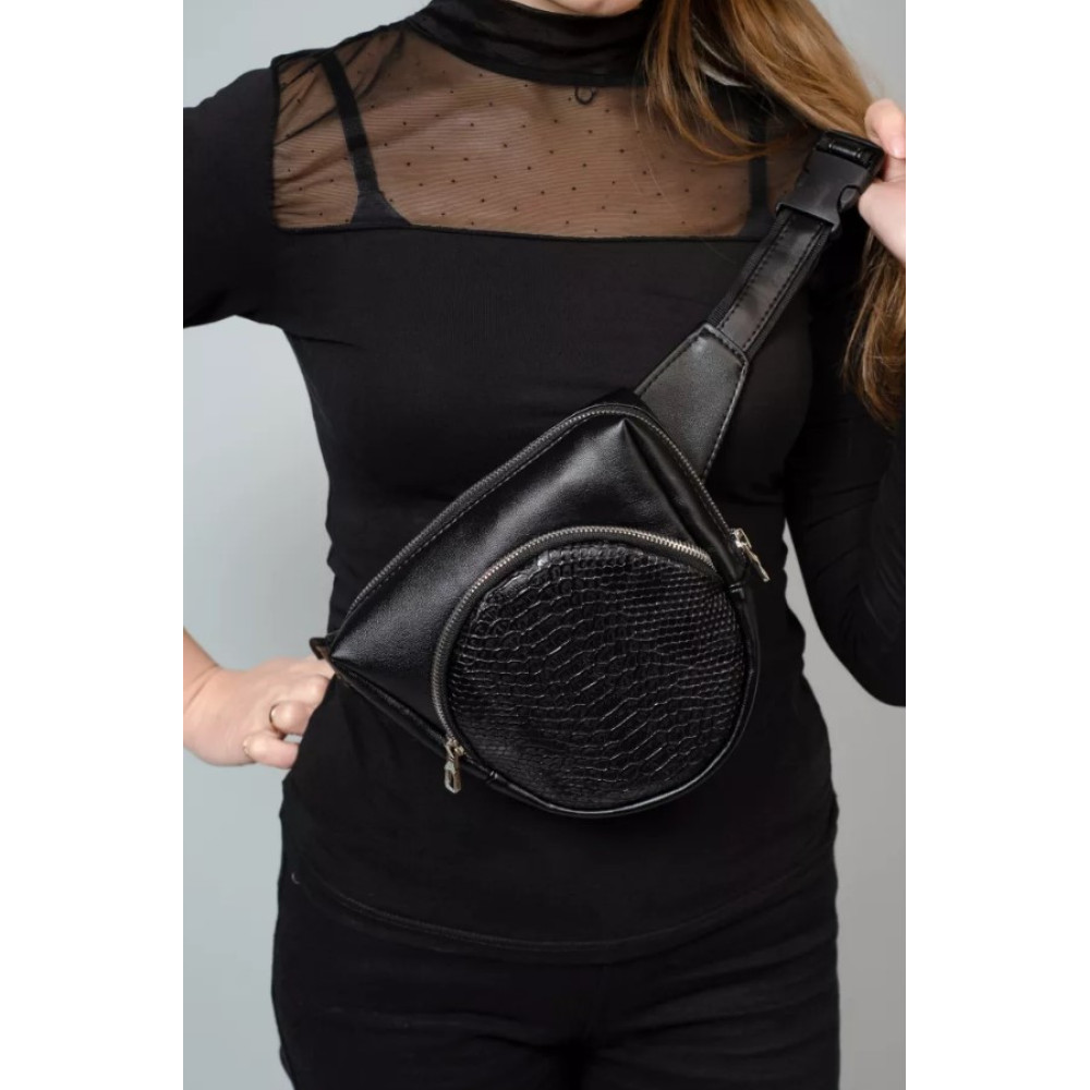Сумка жіноча Sambag Sofi чорна 20 х 18 х 5 см (88193070)