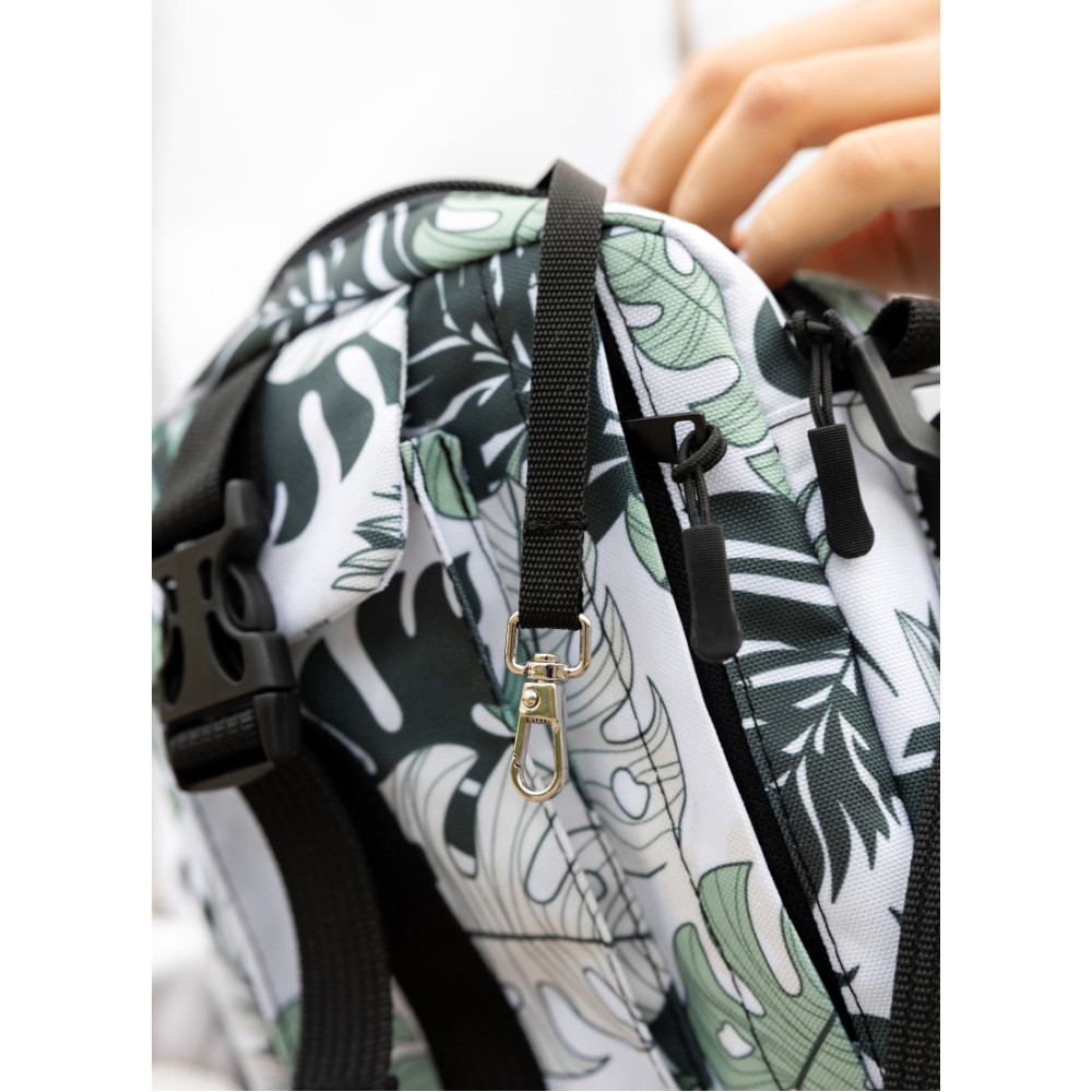 Женская сумка мессенджер Sambag TEL принт "Leaves" 17 х 17 х 6 см (70151144)