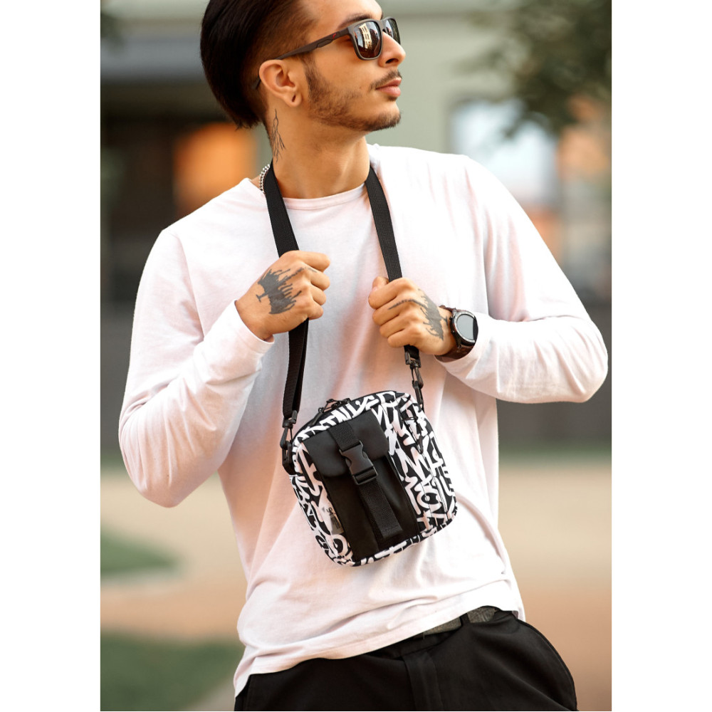 Чоловіча сумка Sambag TEL "GRAPHITY" 17 х 17 х 6 см (70151715m)