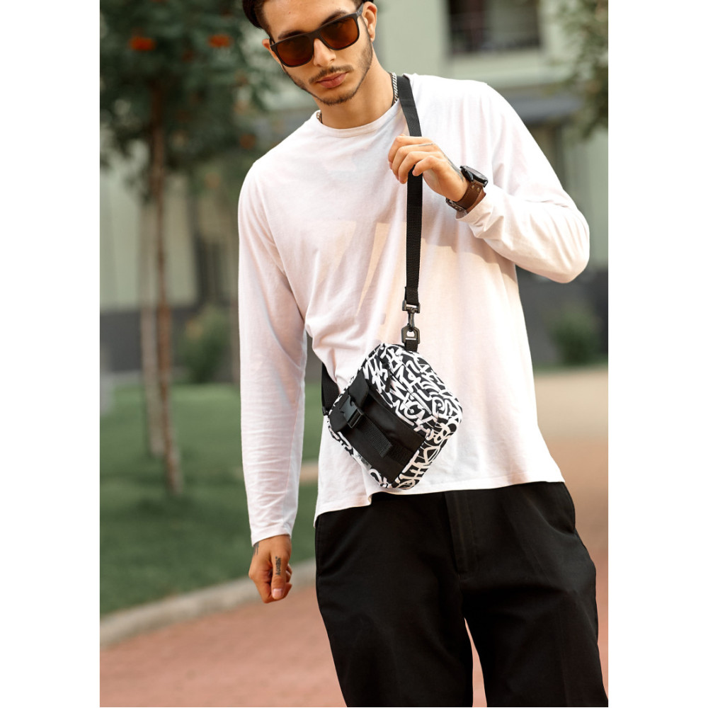 Чоловіча сумка Sambag TEL "GRAPHITY" 17 х 17 х 6 см (70151715m)