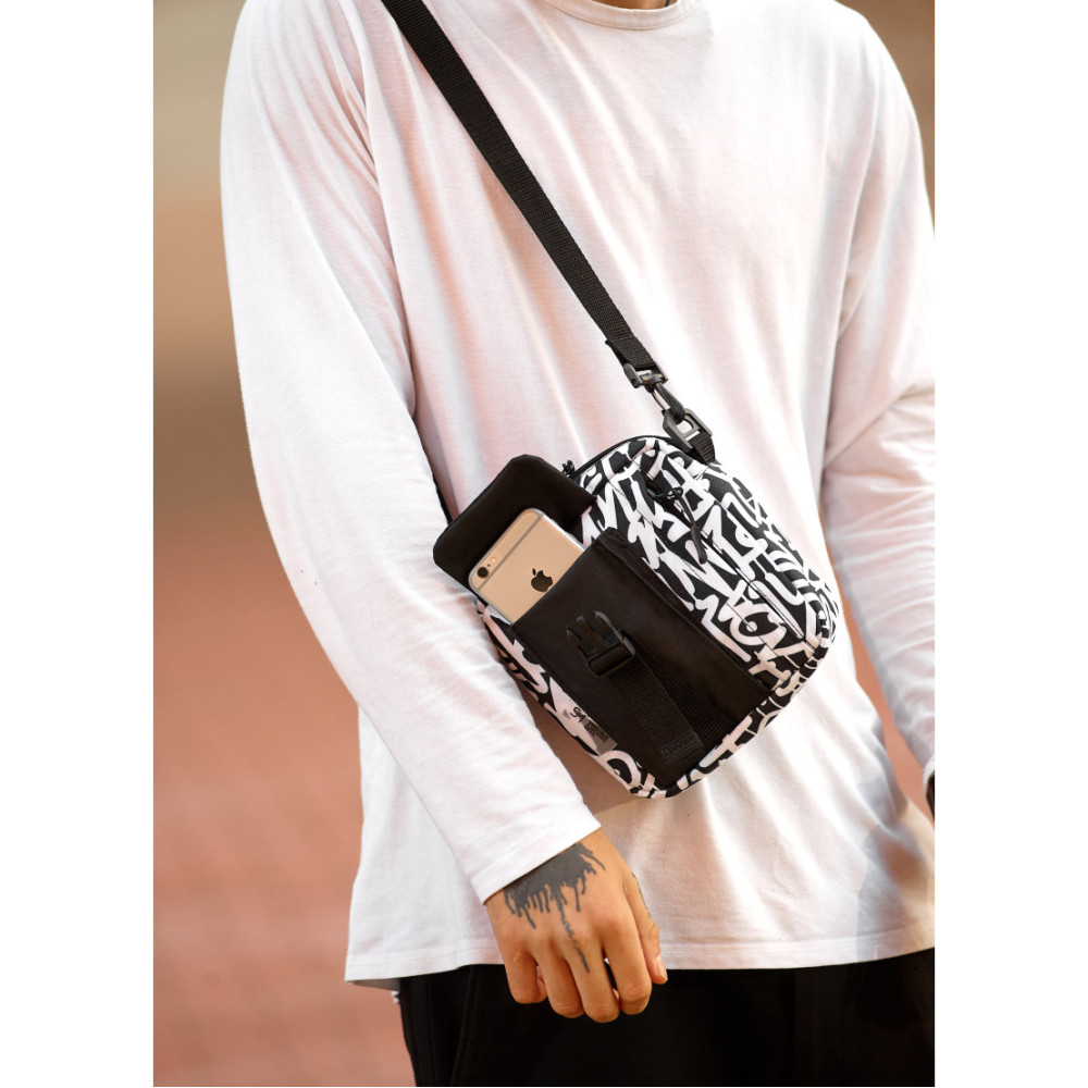 Чоловіча сумка Sambag TEL "GRAPHITY" 17 х 17 х 6 см (70151715m)