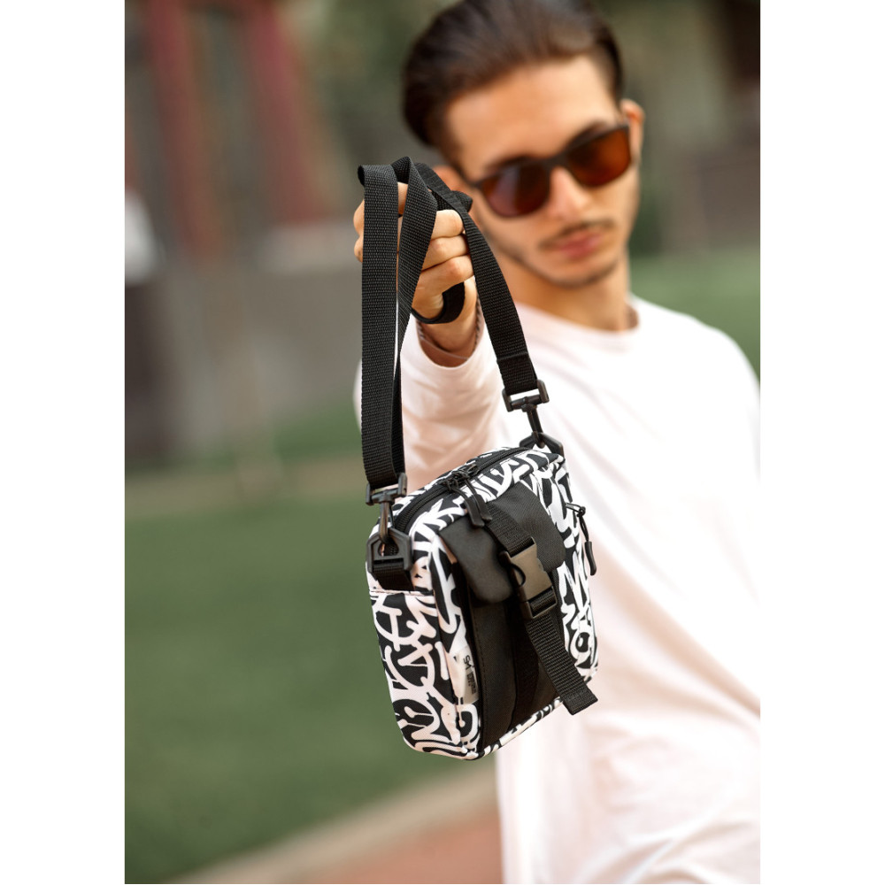 Чоловіча сумка Sambag TEL "GRAPHITY" 17 х 17 х 6 см (70151715m)