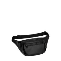 Женская сумка бананка Sambag Tirso Max черная 38 × 17 × 6 см (80348001)