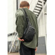 Чоловіча сумка бананка Sambag Tirso MAX чорна 38 × 17 × 6 см (80348001m)
