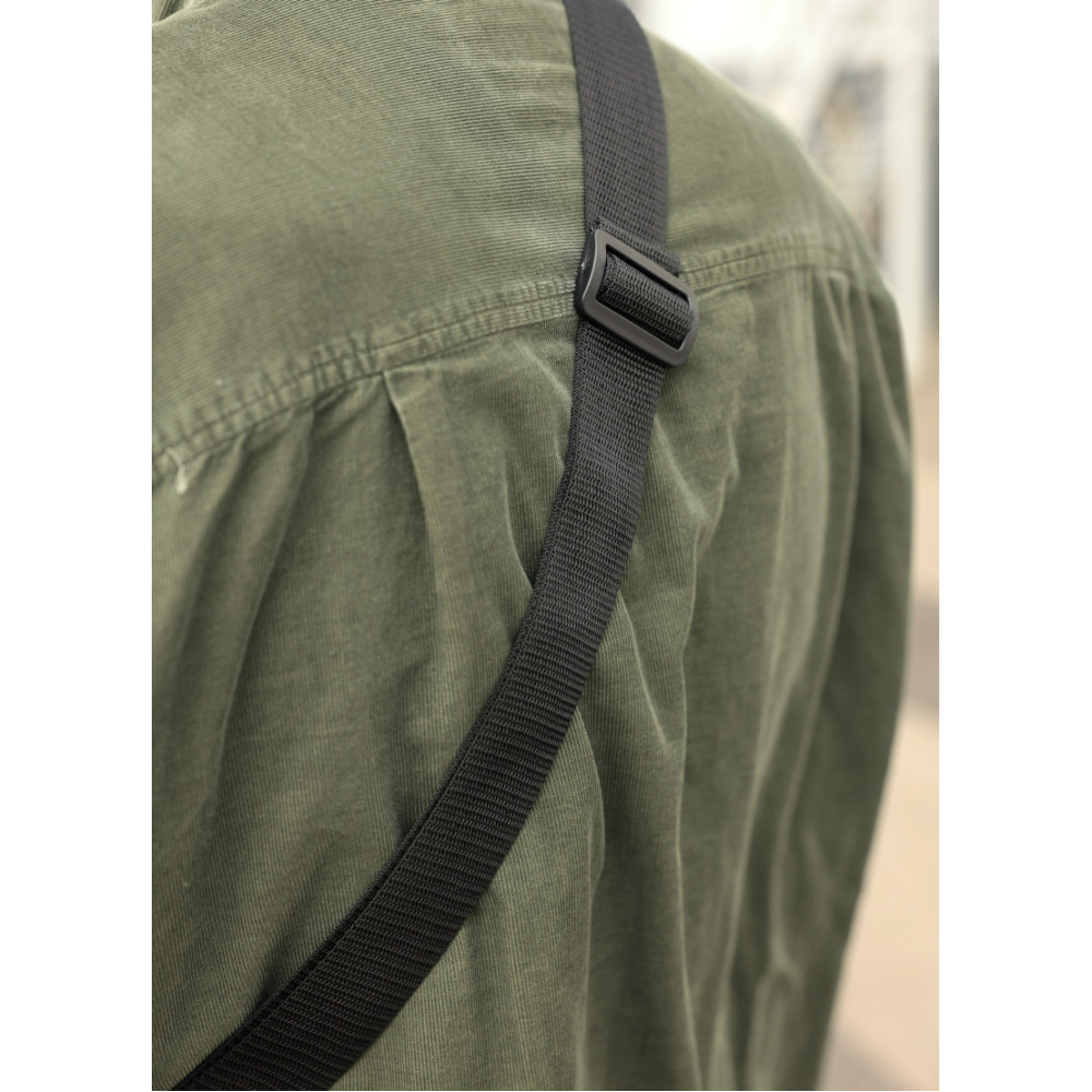 Чоловіча сумка бананка Sambag Tirso MAX чорна 38 × 17 × 6 см (80348001m)