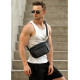 Чоловіча сумка бананка Sambag Tirso MAX чорна 38 × 17 × 6 см (80348001m)