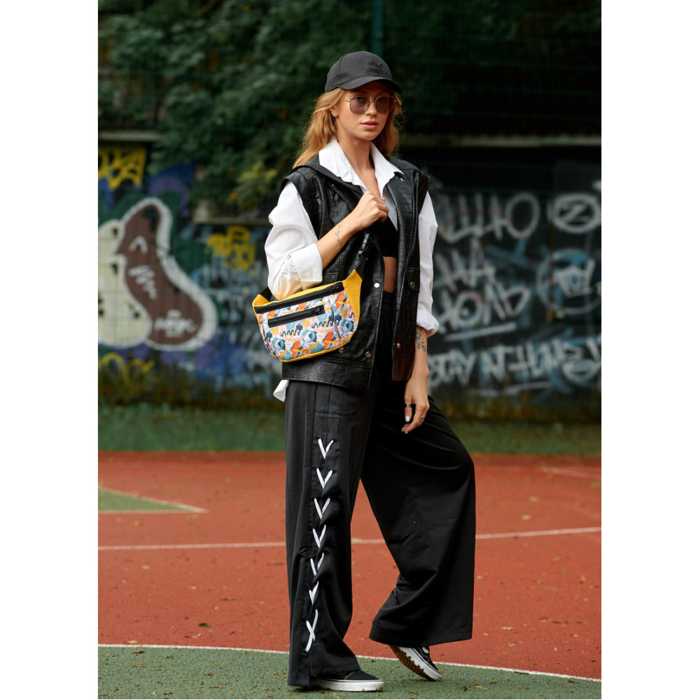 Сумка жіноча Sambag TIRSO MAX Жовта 38 х 17 х 6 см (80348710)