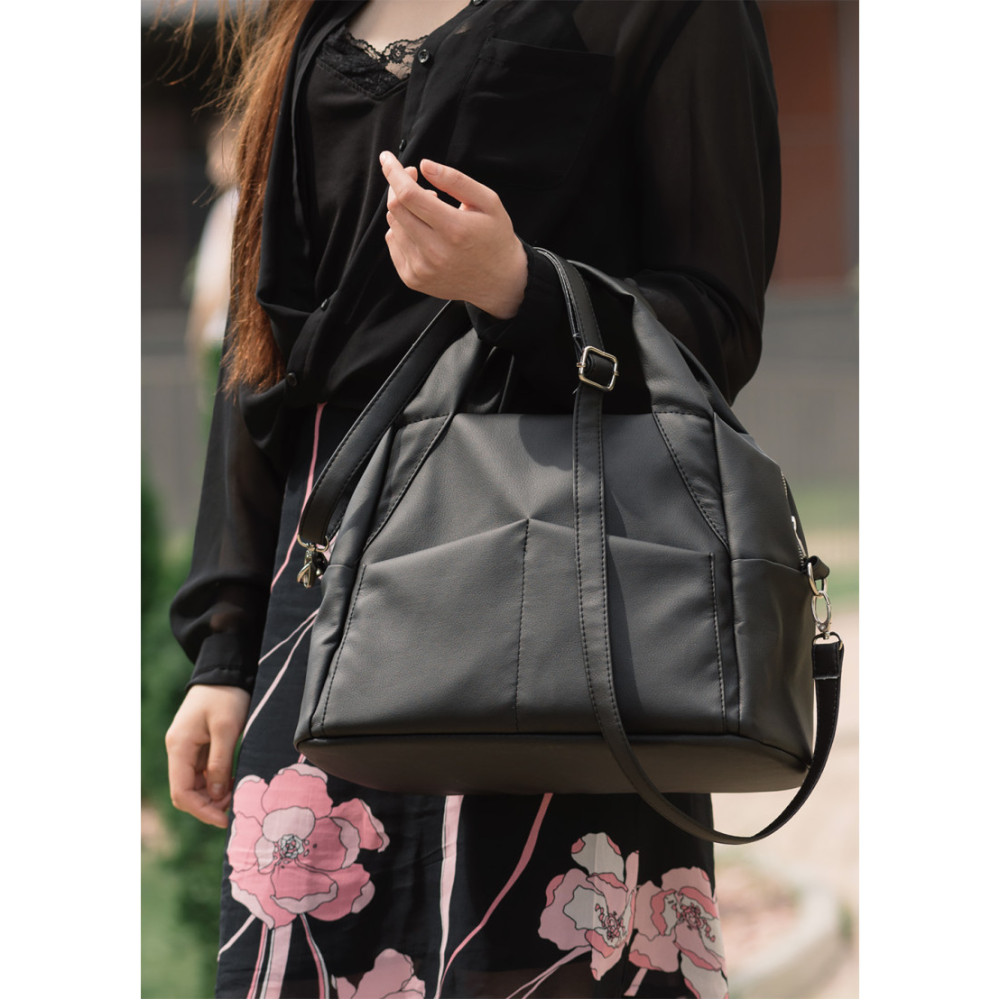 Женская спортивная cумка Sambag Vogue BQS черный 37 х 25 х 16 см (90123001)
