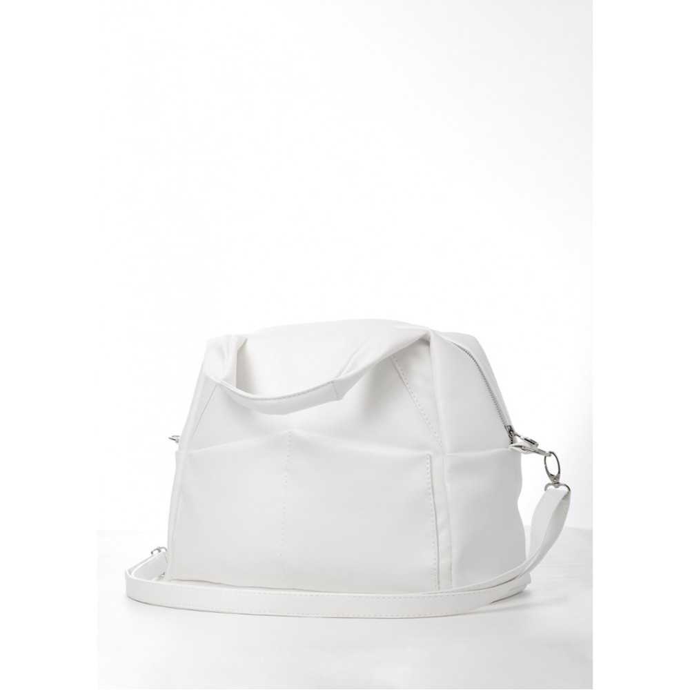 Жіноча спортивна cумка Sambag Vogue BQS білий 37 х 25 х 16 см (90123008)