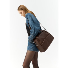 Женская спортивная сумка Sambag Vogue BQS  шоколадная 37 х 25 х 16 см (90123020)