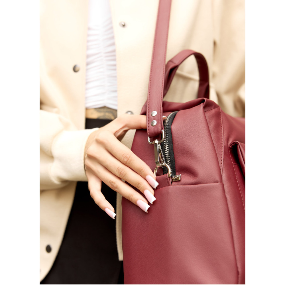 Женская спортивная сумка Sambag Vogue BKS бордо 37 х 25 х 16 см (90153005)